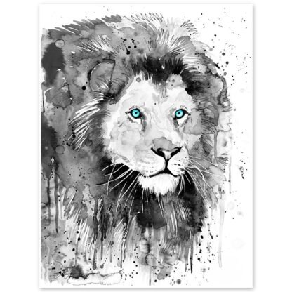 Black and white Lion