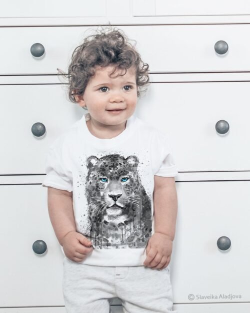 Black and white Jaguar T-shirt