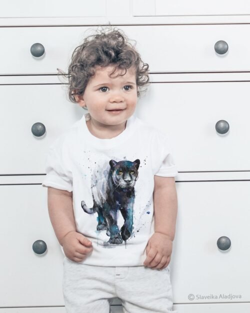 Black panther art T-shirt