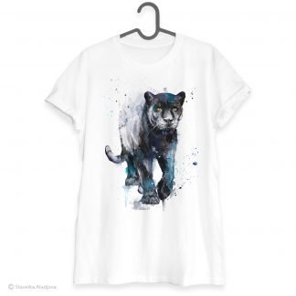 Black panther art T-shirt