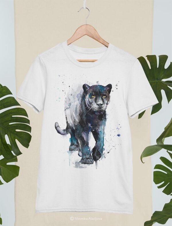 Black panther art T-shirt