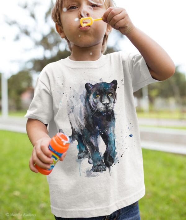 Black panther art T-shirt