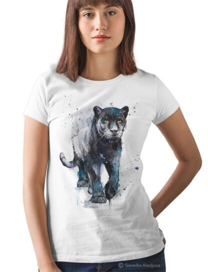 Black panther art T-shirt