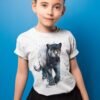 Black panther art T-shirt