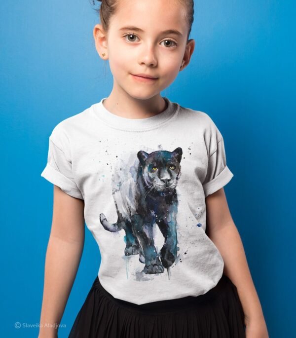 Black panther art T-shirt