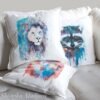 Blue Lion art Pillow case1 Blue Lion art Pillow case