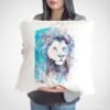 Blue Lion art Pillow case2 Blue Lion art Pillow case