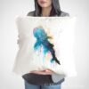 Blue Whale shark art Pillow case Blue Whale shark art Pillow case