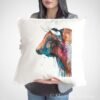 Brown Bull art Pillow case