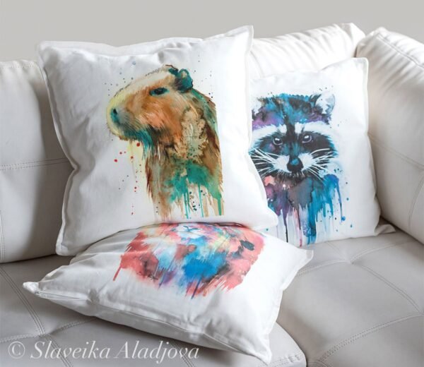Capybara art Pillow case