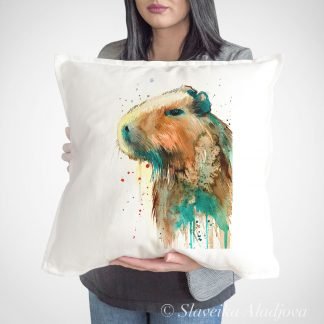 Capybara art Pillow case