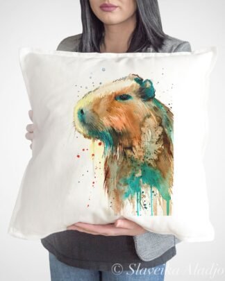 Capybara art Pillow case