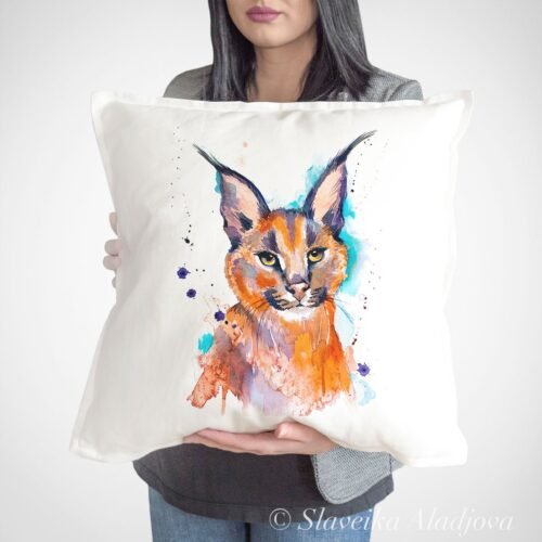 Caracal art Pillow case