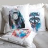 Chimp Chimpanzee art Pillow case