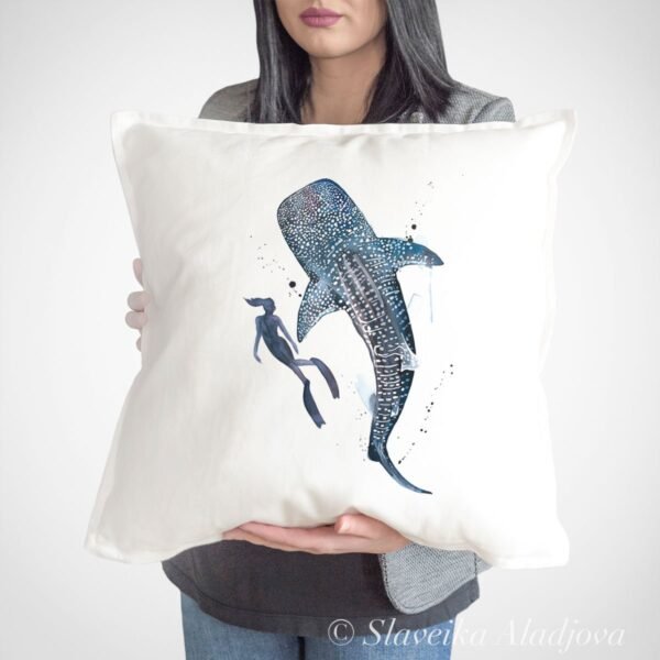 Scuba Diving art Pillow case