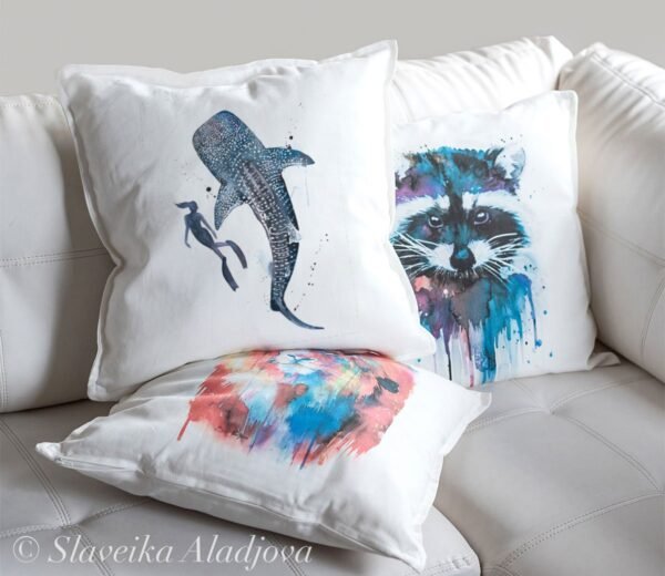 Scuba Diving art Pillow case