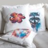 Coconut Octopus art Pillow case