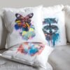Colorful Butterfly art Pillow case