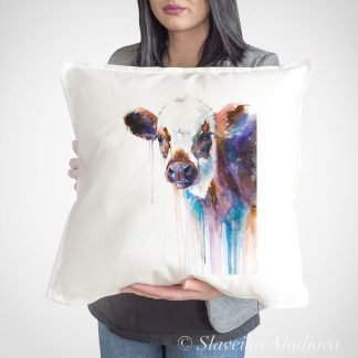 Cow art Pillow case