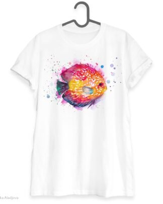 Discus fish art T-shirt