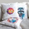 Discus fish art Pillow case