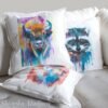 European bison art Pillow case
