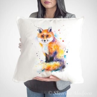 Fox art Pillow case