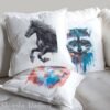 Friesian horse art Pillow case