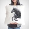 Friesian horse art Pillow case