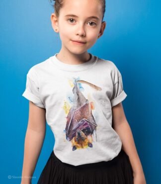 Giant golden-crowned flying fox. Art by Slaveika Aladjova.