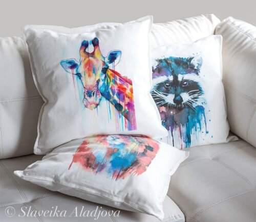 Giraffe art Pillow case