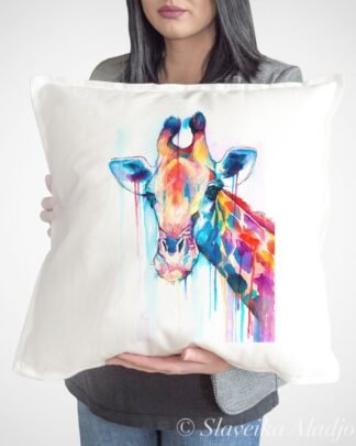 Giraffe art Pillow case