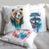 Grizzly bear art Pillow case