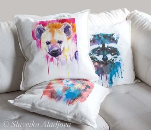 Hyena art Pillow case