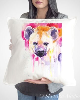 Hyena art Pillow case