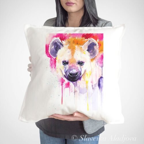 Hyena art Pillow case