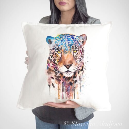 Jaguar art Pillow case