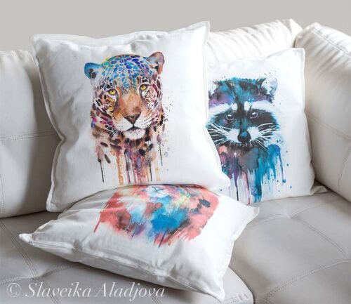 Jaguar art Pillow case