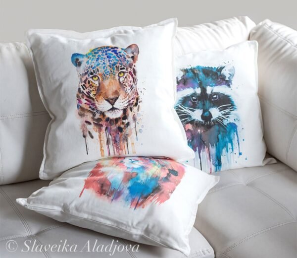 Jaguar art Pillow case