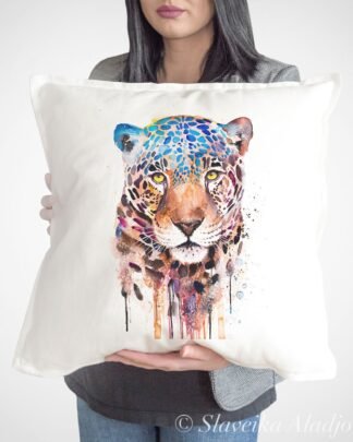 Jaguar panther art Pillow case