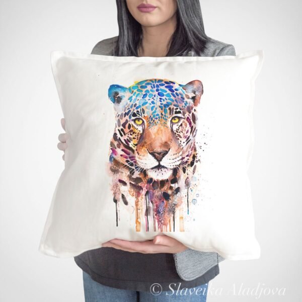 Jaguar panther art Pillow case