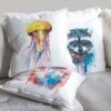 Jellyfish art Pillow case