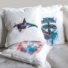 Killer whale art Pillow case