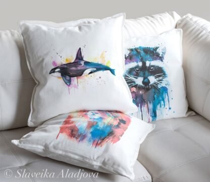 Killer whale art Pillow case