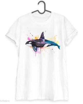 Killer whale art T-shirt