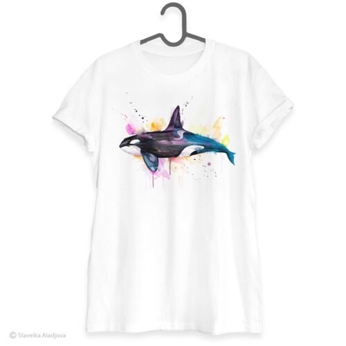 Killer whale art T-shirt