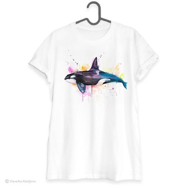 Killer whale art T-shirt