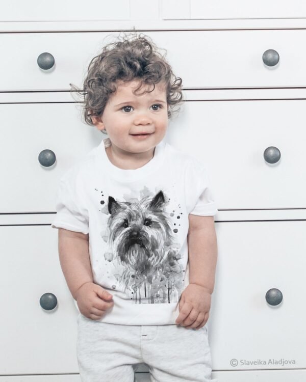 Black and white Cairn Terrier T-shirt