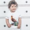 Red grouse art T-shirt