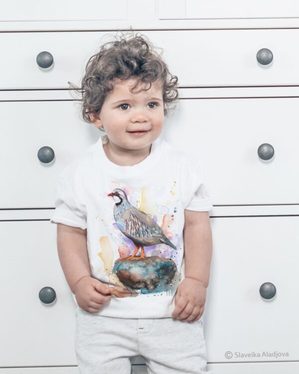 Red-legged partridge art T-shirt